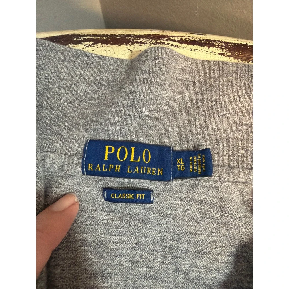 Polo Ralph‎ Lauren Shirts Mens XL Bundle Grey Polo Brown V-Neck Classic Fit